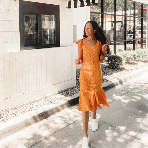 Rachel Parcell BUTTON DOWN MIDI DRESS - Picture 5 of 6